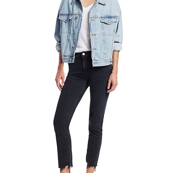 AGOLDE Toni Mid-Rise Distressed-Hem Stretch Slim-Fit Ankle Jeans - Picture 6 of 7